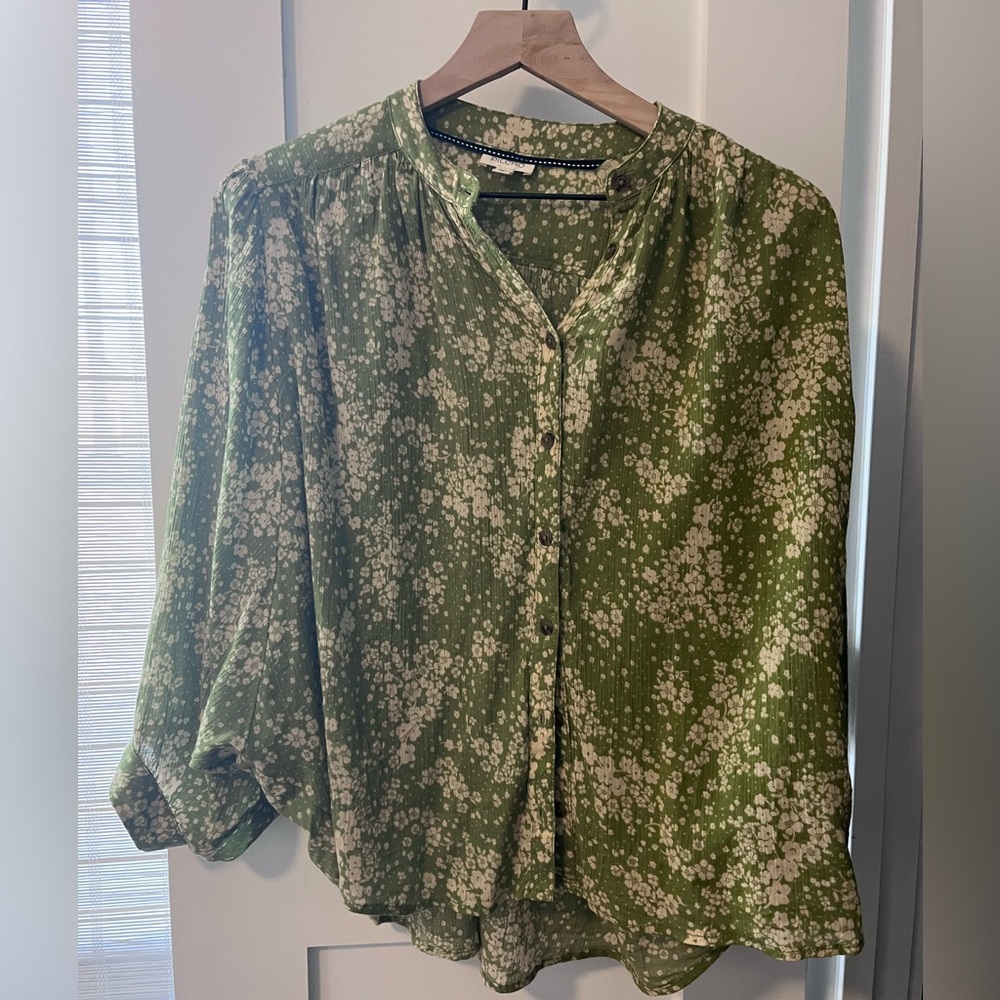 Floral Sidney batwing blouse xxs pilcro anthropologie